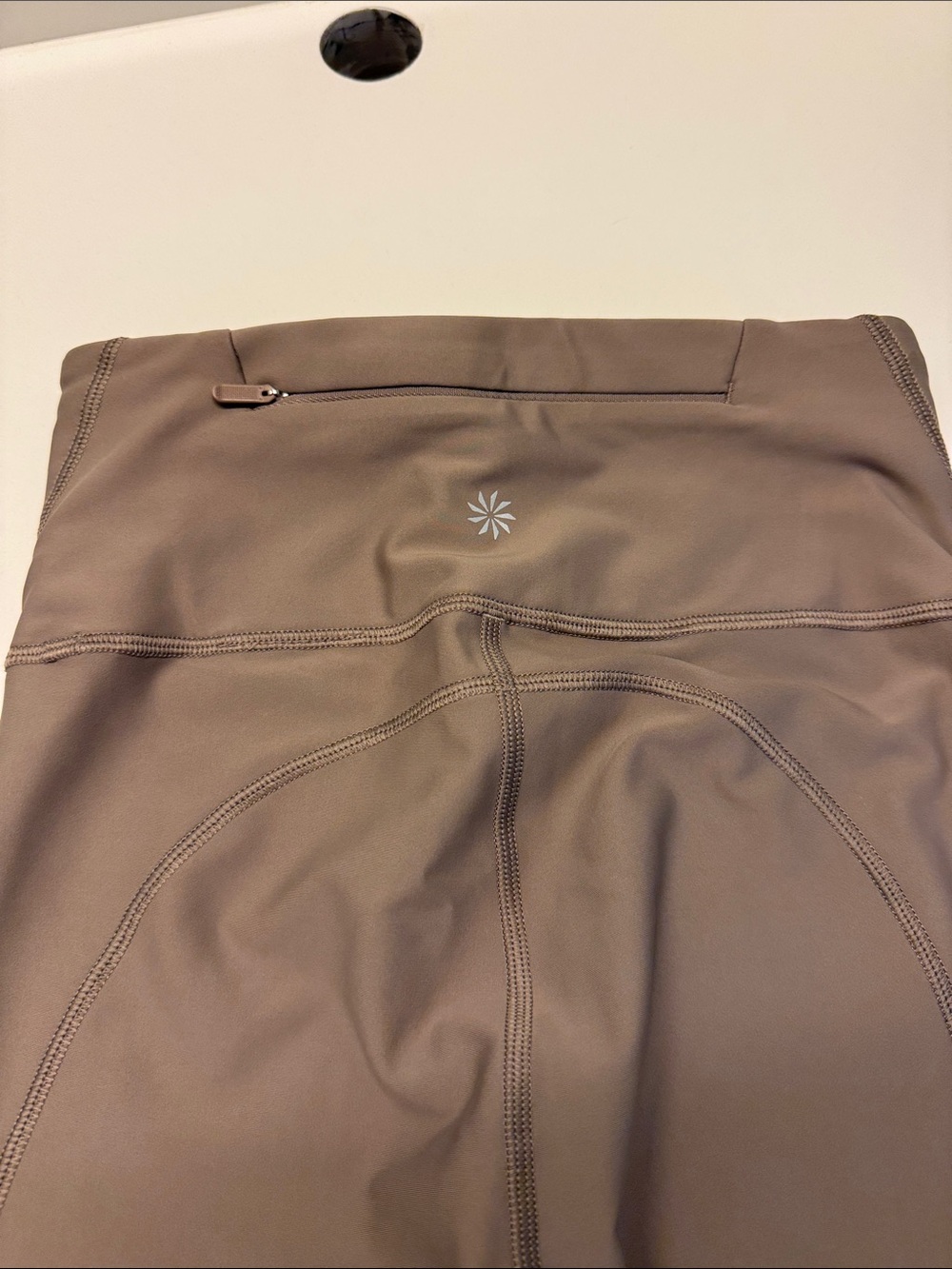 Athleta Pacesetter Leggings - Taupe View 3